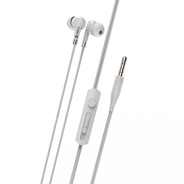 Toreto Tunz Wired Earphones (White) - 1
