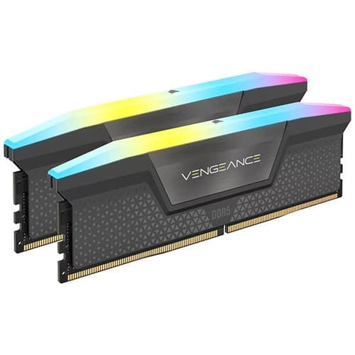 Corsair Vengeance RGB Grey 96GB (48GBx2) 6000MHz CL30 DDR5 RAM - 3