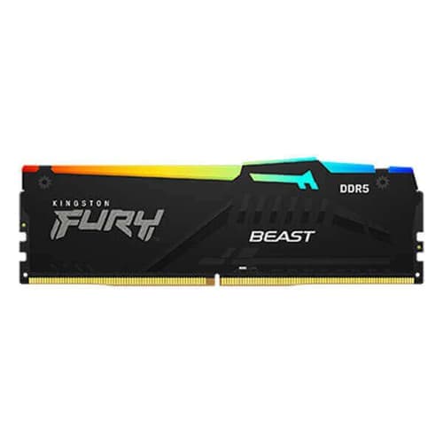 Kingston Fury Beast RGB 32GB (2x16GB) 6000MHz DDR5 CL30 Desktop RAM Black - 2