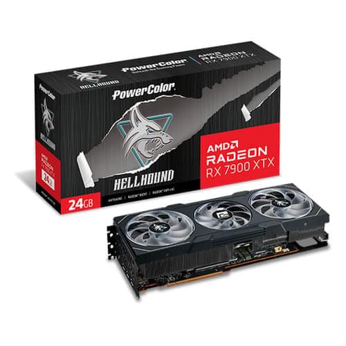 PowerColor Hellhound RX 7900 XTX 24GB GDDR6 Graphic Card - 1