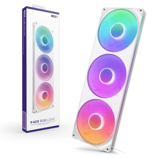 NZXT F420 RGB Core - White