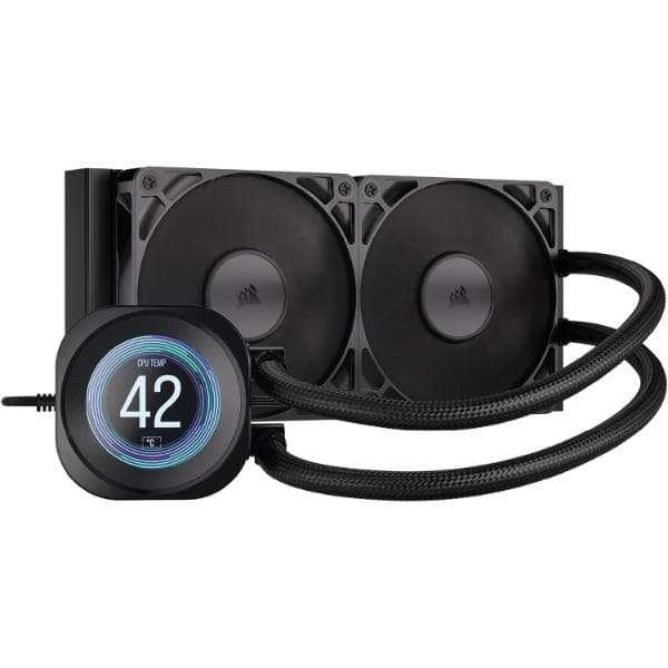 Corsair Nautilus 240 RS LCD Liquid CPU Cooler - Black - 1