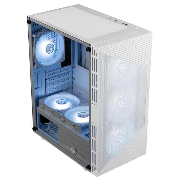 Circle Gladius M4 Mid Tower Case (White) - 1