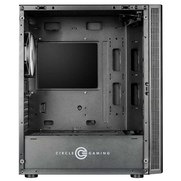 Circle Xtender X1 ATX Mid Tower Gaming Cabinet (Black) - 5