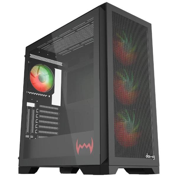 Dawg Y 720 Mid Tower ATX Cabinet (Black) - 1