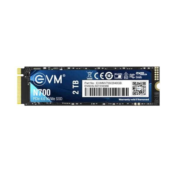 EVM N700 2TB NVMe PCIe Gen4 (2280) Internal SSD – Up to 7000MB/s, Gaming Storage, Graphene Heat Pad, 5-Year Warranty (EVMNV700/2TB)