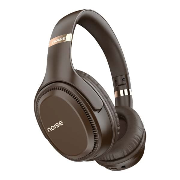 Noise Three Wireless On-Ear Headphones with 70H Playtime, 40mm Driver, Low Latency(up to 45ms),Dual Pairing, BT v5.3 (Dark Brown)