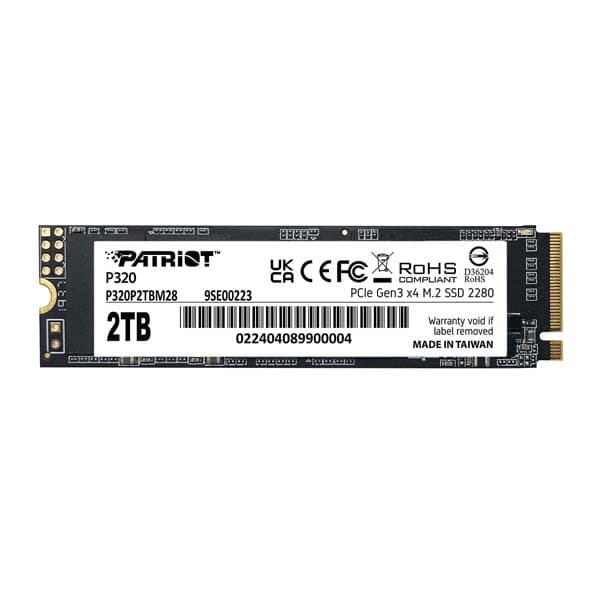Patriot P320 2TB M.2 2280 PCIe Gen 3×4 SSD - 1