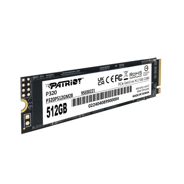 Patriot P320 512GB M.2 2280 PCIe Gen 3×4 SSD - 2