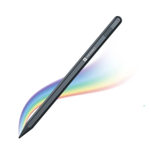 Portronics Glide A Stylus Pen for Android Devices, Smartphone, Tablet, Compatible with Android & iOS, Magnetic Attachment, Type-C Charging, Extra Nib, Smooth & Precise Writing for Notes & Drawing - 1