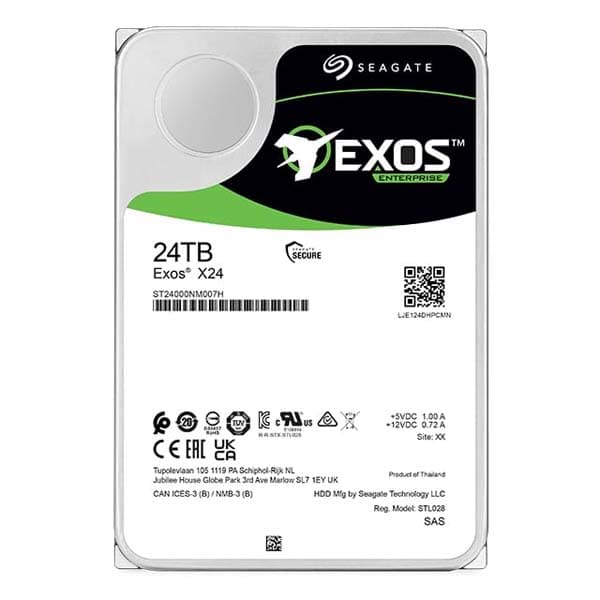 Seagate Exos X24 24TB 3.5 inch SAS Enterprise Hard Drive - 2