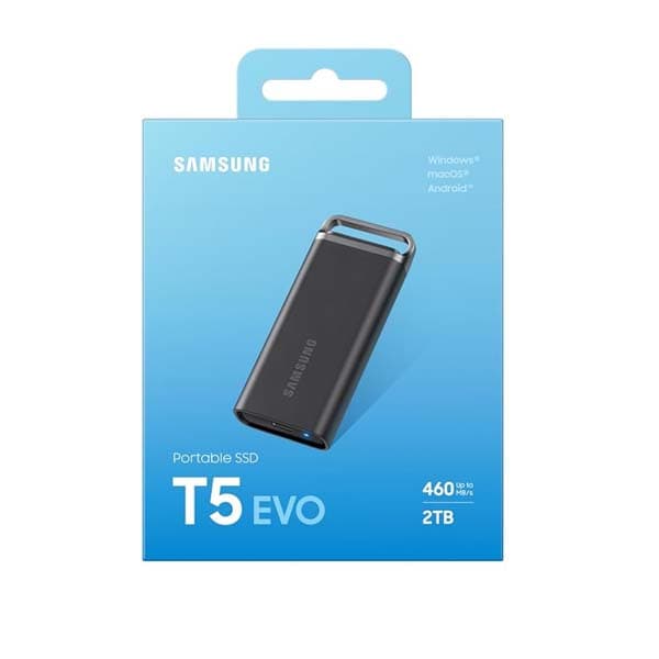 Samsung T5 EVO 2TB Portable SSD (Black) - 3