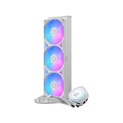 Cooler Master MasterLiquid Atmos II LCD 360mm White ARGB CPU Liquid Cooler - 2