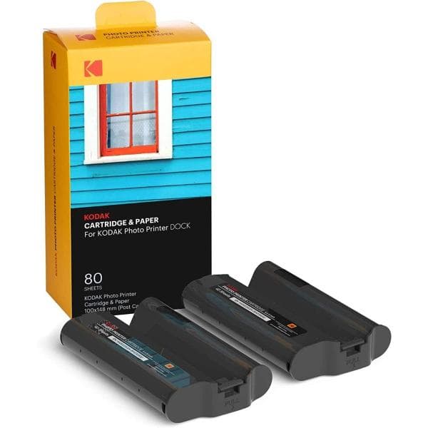 KODAK 4PASS Film Cartridge (4x6 inches) Dock and Dock Plus, 80 Sheets