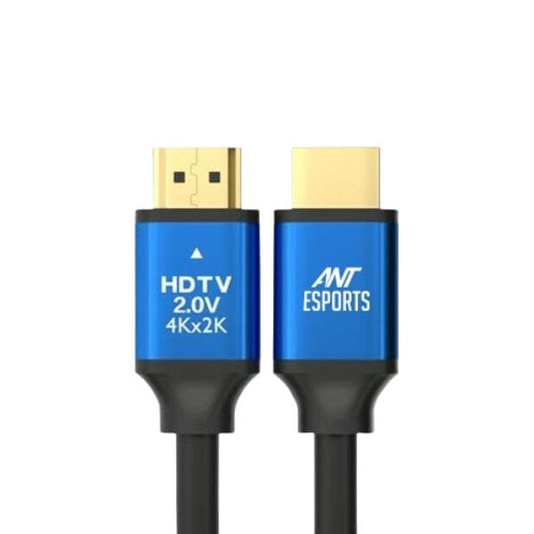 Ant Esports AEH103 4K HDMI Cable with Blue Metal Cap – 3 Meters - 1