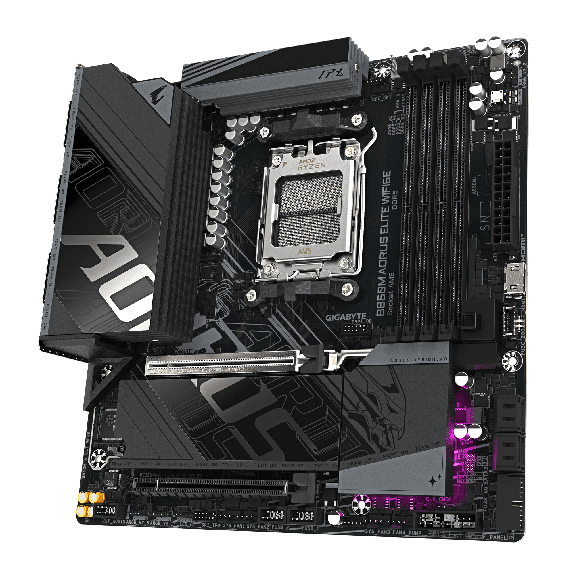 Gigabyte B850M AORUS ELITE WIFI6E AM5 MATX AMD Motherboard - 7