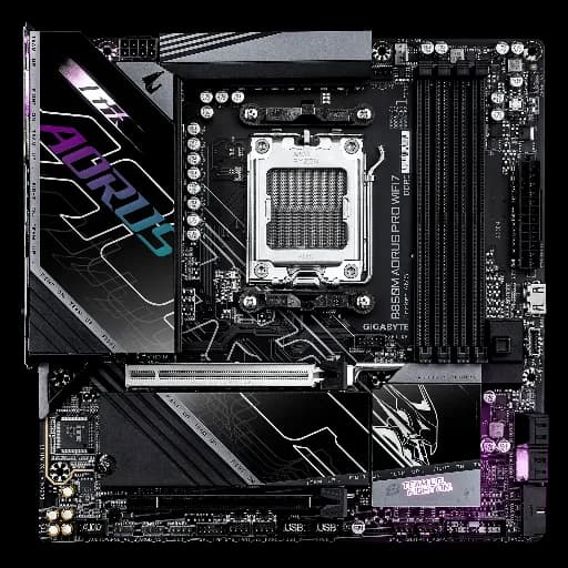 GIGABYTE B850M AORUS PRO WIFI7 AMD AM5 LGA 1718 Motherboard - 2