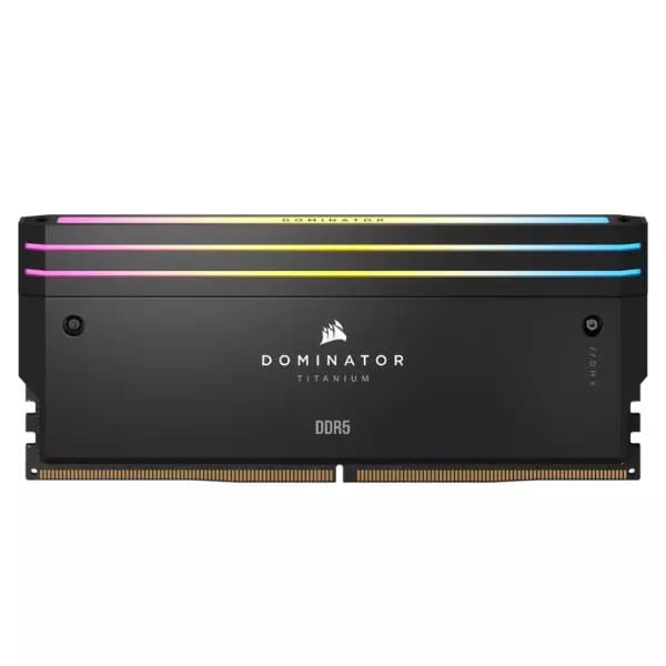 CORSAIR Dominator Titanium RGB 64GB (32GB x 2) 6600MHz CL32 DDR5 RAM - 3