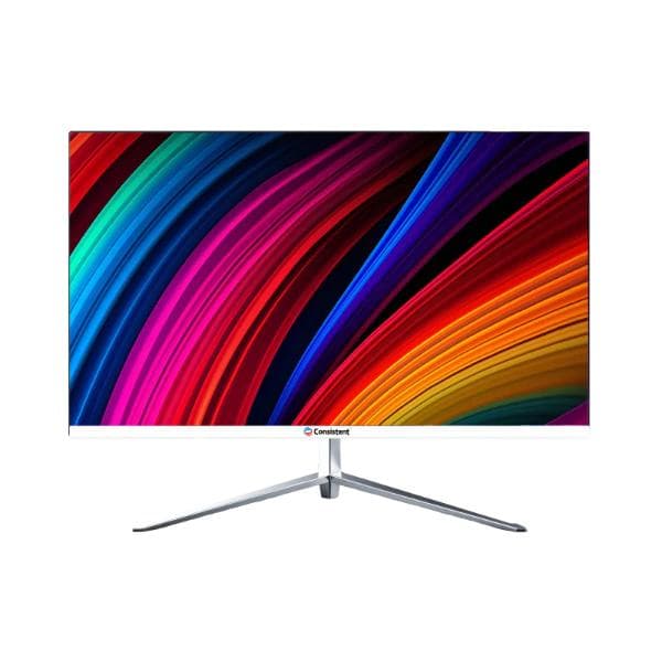 Consistent 2200 LED Monitor 21.5" inch (54.6 cm) Wide Display 1920 x 1080 Pixels Full HD HDMI, Framless (White) 3 Years Warranty - 1