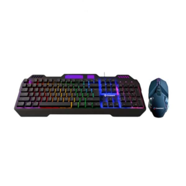 Consistent Black Panther Gaming Combo Wired & Mac Support Mouse & Keyboard for Windows, USB Plug-and-Play, Keystrokes, Rainbow Breath Light, 1.5 Cable Length, DPI-3600 7D Mouse.