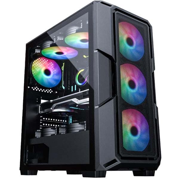 Consistent Lunar Gaming Cabinet 2010 | Support: Micro ATX/ATX/ITX | 6 FRGB Cooling Fan | Total Fan Option 8 - 1