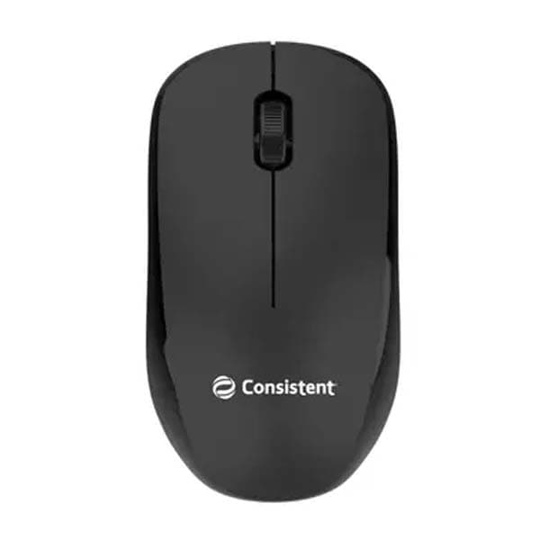 Consistent Speedoo Wireless Mouse 2.4G Portable Mobile Optical Office Mouse with USB MOW451 (Black) - 1