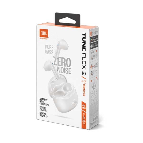 JBL Tune Flex 2 TWS ANC Earbuds (White) - 4