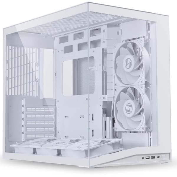 LIAN LI O11D MINI V2 Flow Compact ATX Mid-Tower Airflow Computer Case White (O11DMIV2FW) - 1