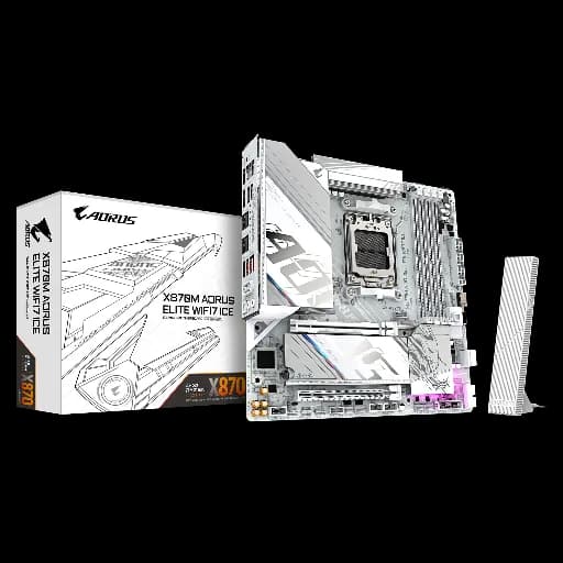 GIGABYTE X870M AORUS Elite WIFI7 ICE AMD AM5 Motherboard - 3