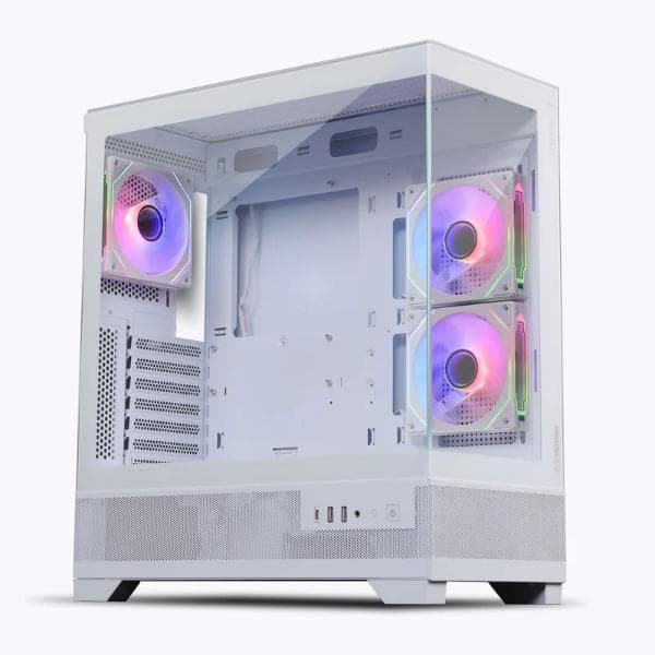 ZEBRONICS Mutant ARGB MATX Mid Tower Cabinet (White) - 1