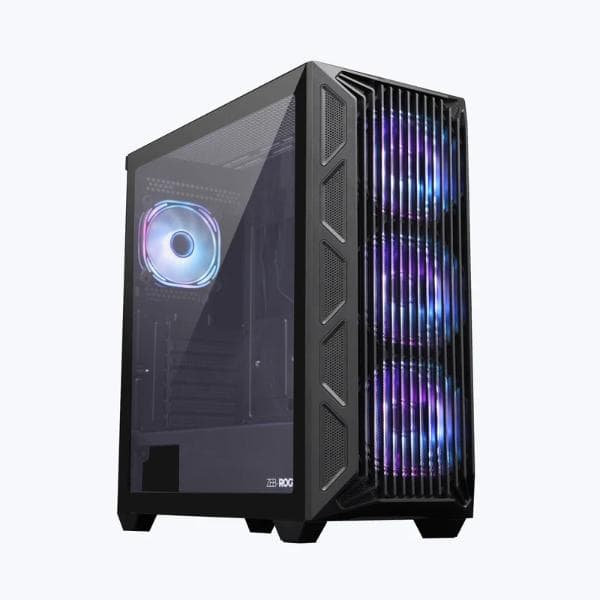 ZEBRONICS Rogue Mid Tower Cabinet (Black) - 1