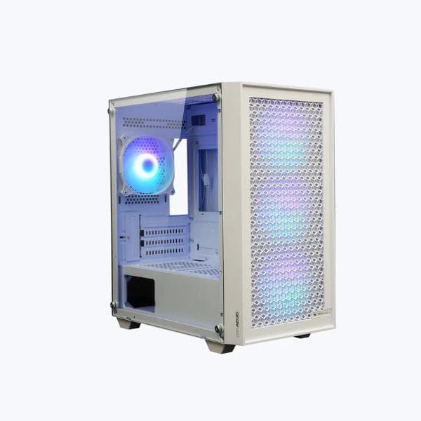 ZEBRONICS Zeb Aegis mATX Cabinet (White)