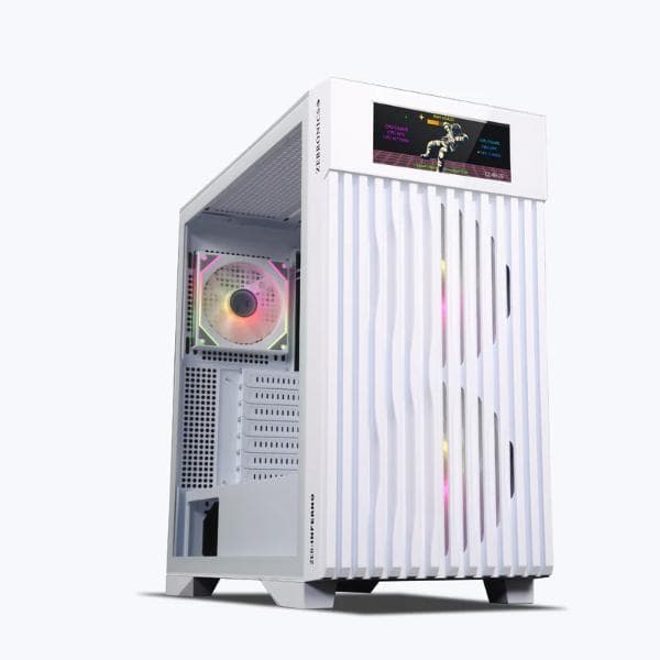Zebronics Inferno Mini Tower Cabinet (White) - 1