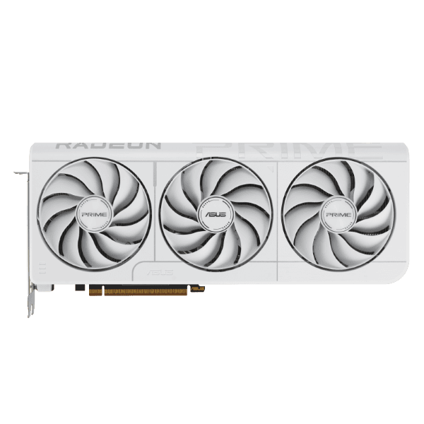 ASUS Prime AMD Radeon RX 9070 XT OC Edition White 16GB GDDR6 Graphics Card - 12