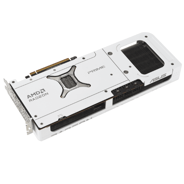 ASUS Prime AMD Radeon RX 9070 XT OC Edition White 16GB GDDR6 Graphics Card - 3