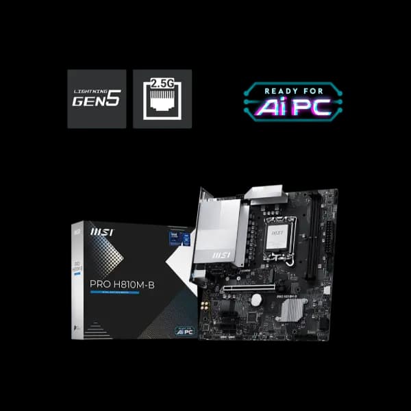 MSI PRO H810M-B m-ATX Intel Motherboard - 5