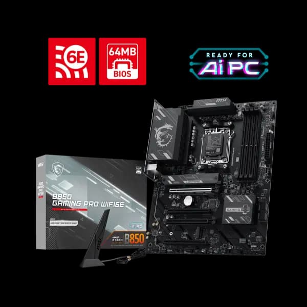 MSI B850 GAMING PRO WIFI6E AMD Motherboard