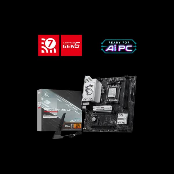 MSI B850M GAMING WIFI AMD Motherboard - 1