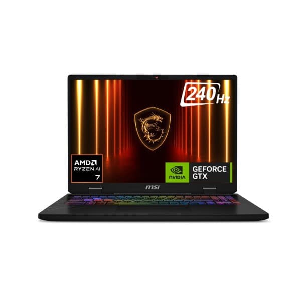MSI CROSSHAIR A16 HX AMD RYZEN 7 8840HX PROCESSOR/DDR5 8GB*2/1TB NVME PCIE SSD GEN4X4/AMD WI-FI 6E RZ616/WINDOWS11 HOME/NVIDIA GEFORCE RTX 5060 LAPTOP GPU, GDDR7 8GB/2 YEAR WARRANTY D8WFKG-036IN - 1