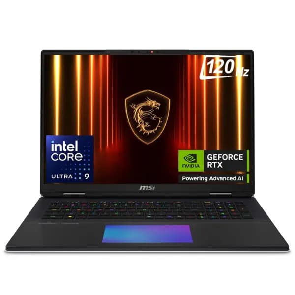 MSI TITAN 18 HX DRAGON EDITION NORSE MYTH A2XWJG-254IN GAMING LAPTOP [ULTRA9-285HX/96 GB RAM/6TB SSD (2TB GEN 5 + 4TB GEN 4)/WIN11 HOME/18.0" UHD+ 4K/24GB-RTX5090 GRAPHICS /2 YEARS WARRANTY]