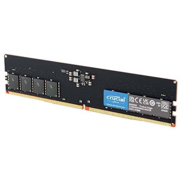 Crucial 8GB (8GBx1) DDR5 5600MT/s UDIMM Desktop Memory (CT8G56C46U5) - 2