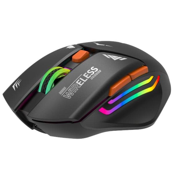 TAG WM800 Wireless Gaming Mouse with 2.4 GHz Wireless (Connectivity), Rechargeable Battery, RGB Lights, Adjustable Optical 1600 DPI, for Laptop, PC, Tablet, Smartphone