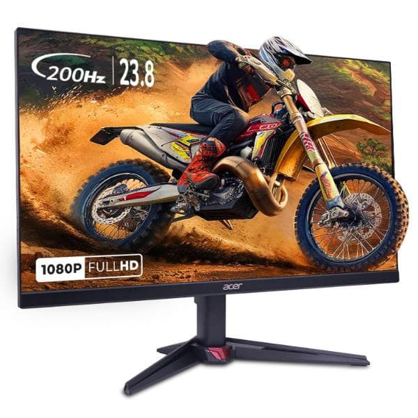 Acer Nitro VG240Y X1 23.8 Inch IPS Full HD Backlit LED Gaming Monitor I 0.5 MS Response I 200Hz Refresh Rate I SRGB 99%, HDR 10 I 2xHDMI, 1xDP I Stereo Speakers I AMD FreeSync Premium I Eye Care - 3