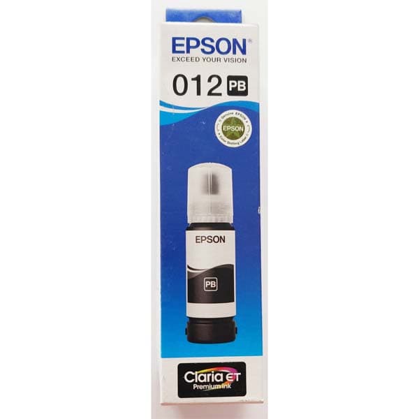 Epson 012 70ML Ink Bottle (Photo Black) - 1
