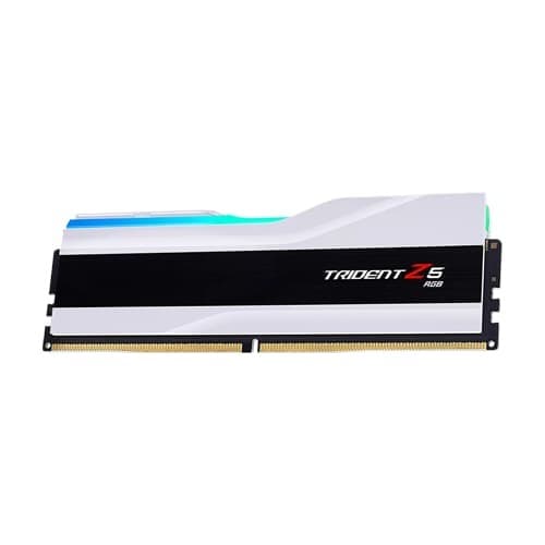 G.Skill Trident Z5 RGB White 16GB (1 X 16GB) 6000MHz CL36 DDR5 Desktop RAM (White) (F5-6000J3636F16GX1-TZ5RW)
