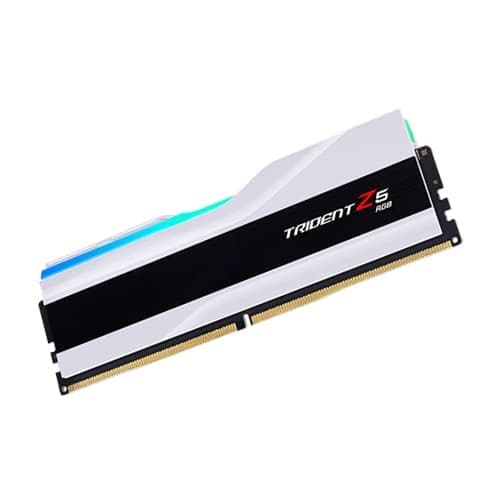 G.Skill Trident Z5 RGB White 16GB (1 X 16GB) 6000MHz CL36 DDR5 Desktop RAM (White) (F5-6000J3636F16GX1-TZ5RW) - 2