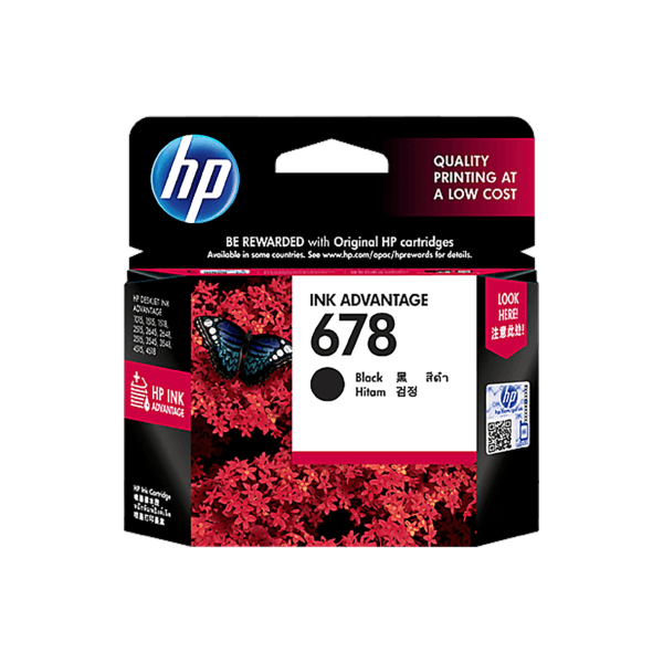 HP 678 Black Original Ink Advantage Cartridge - 1