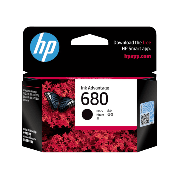 HP 680 Black Original Ink Advantage Cartridge - 1