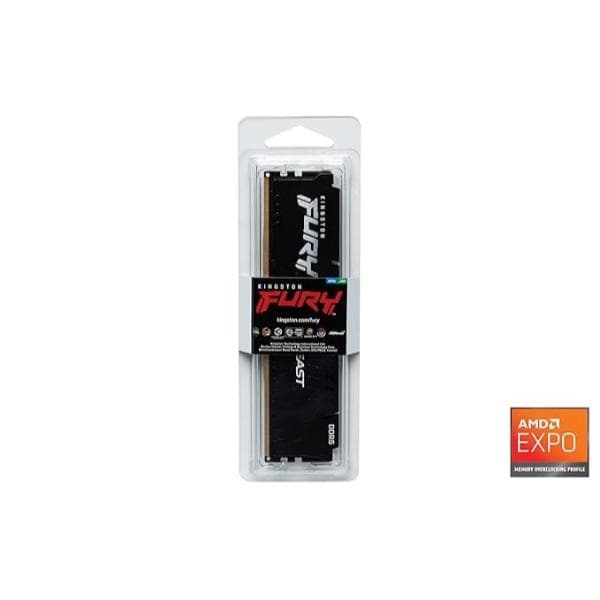 Kingston Fury Beast 16GB (1 X 16GB) DDR5 6000MHz CL30 Desktop Ram (Black) (KF560C30BBE-16) - 3