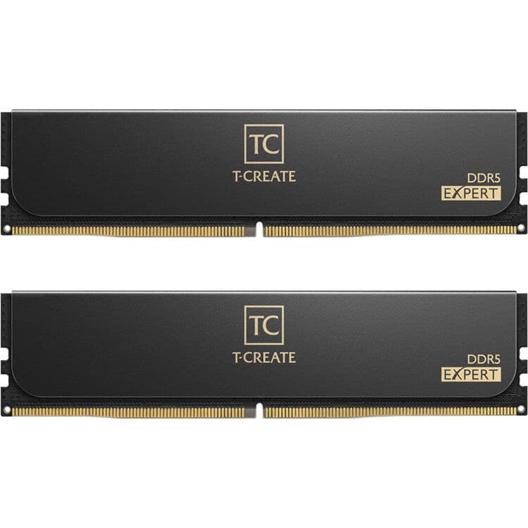 TeamGroup 96GB T-Create Expert DDR5 6400 MHz UDIMM Memory Kit (2 x 48GB, Black) - 1